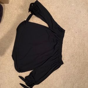 Express black off the shoulder